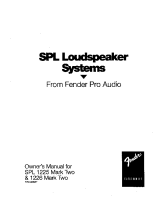 Fender SPL-1225-SPL-1226-Mk-II-SpeakerSystems - Owners Manual 